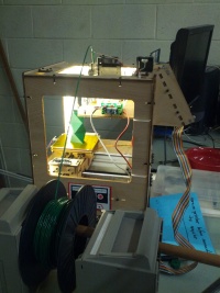 Our Makerbot from the side